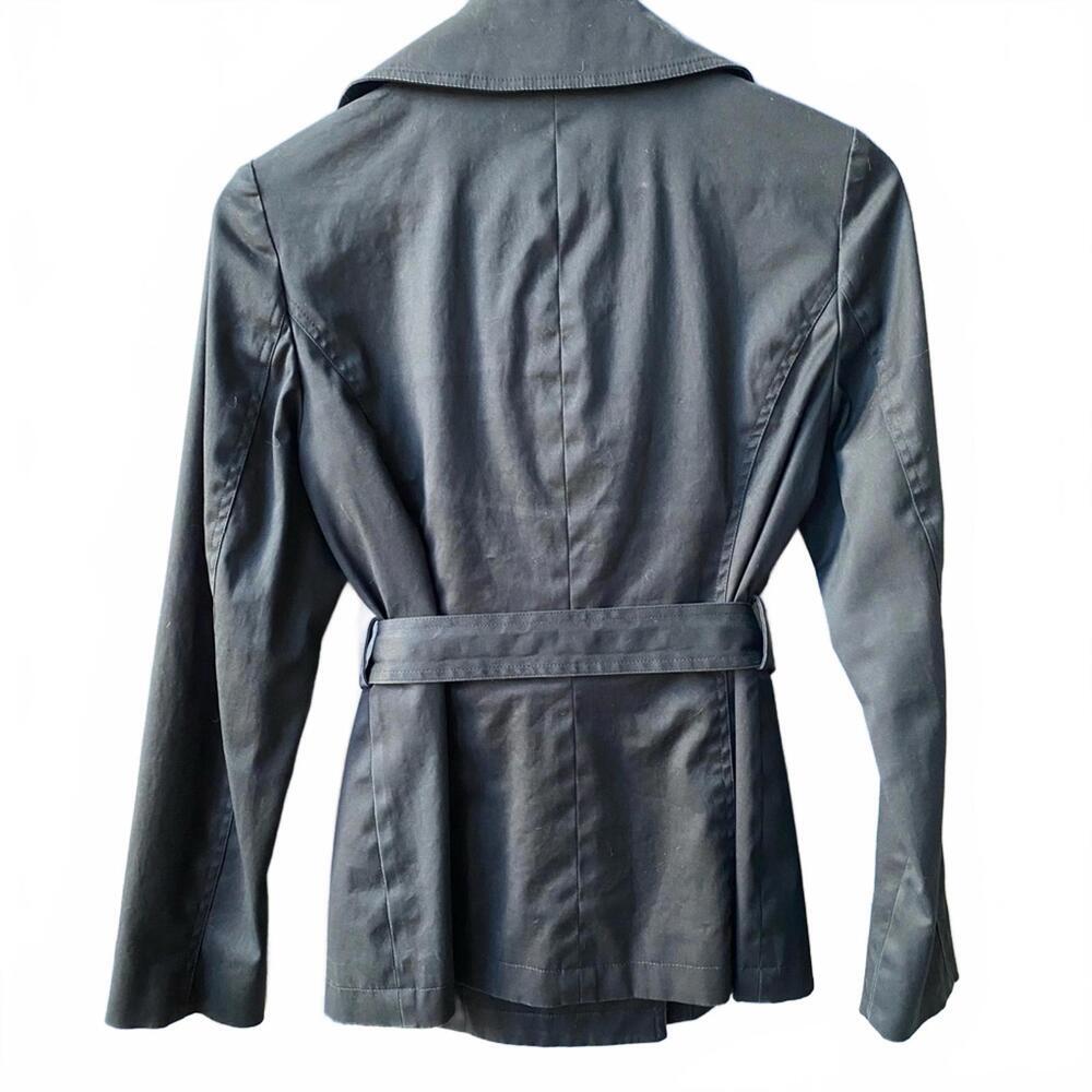 Brooks Brothers 346 Women's Black Short Trench Coat - Picture 4 of 8